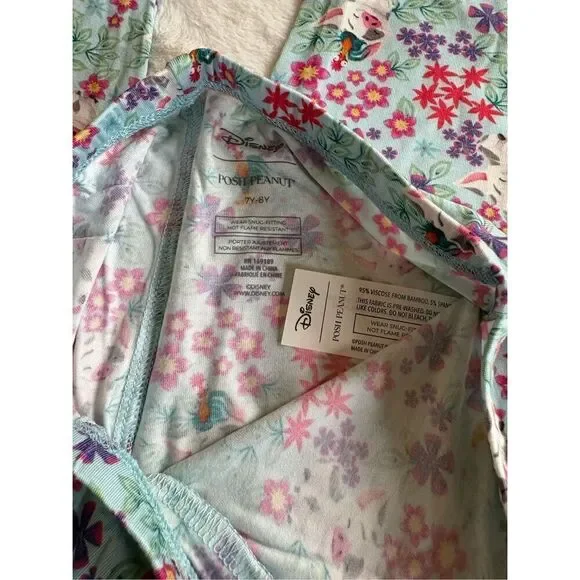 NWT Posh Peanut Classic Pajama Set Moana Disney Pua 5/6